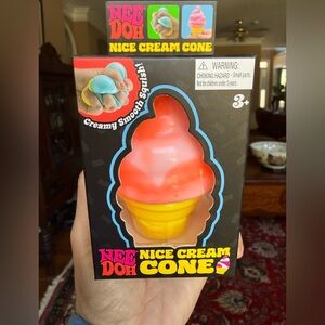 Schylling NeeDoh Nice Cream Cones ORANGE Ice Cream Swirl Squishy TikTok fav